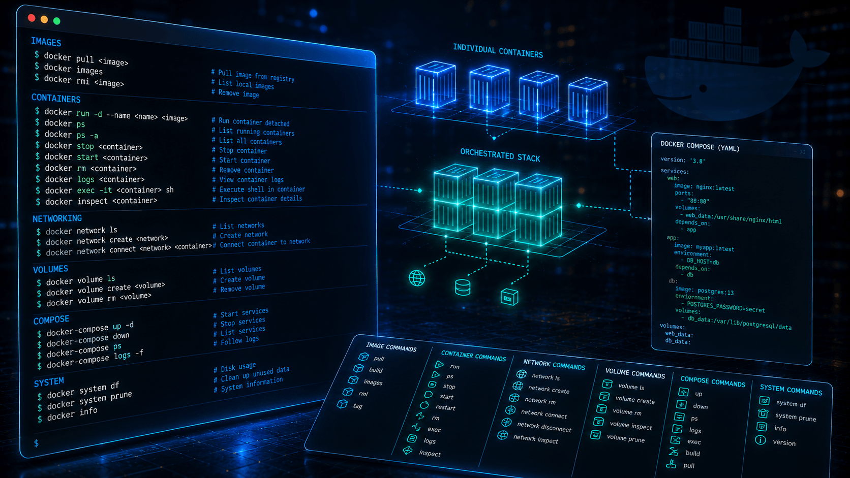 Docker & Docker Compose Cheatsheet