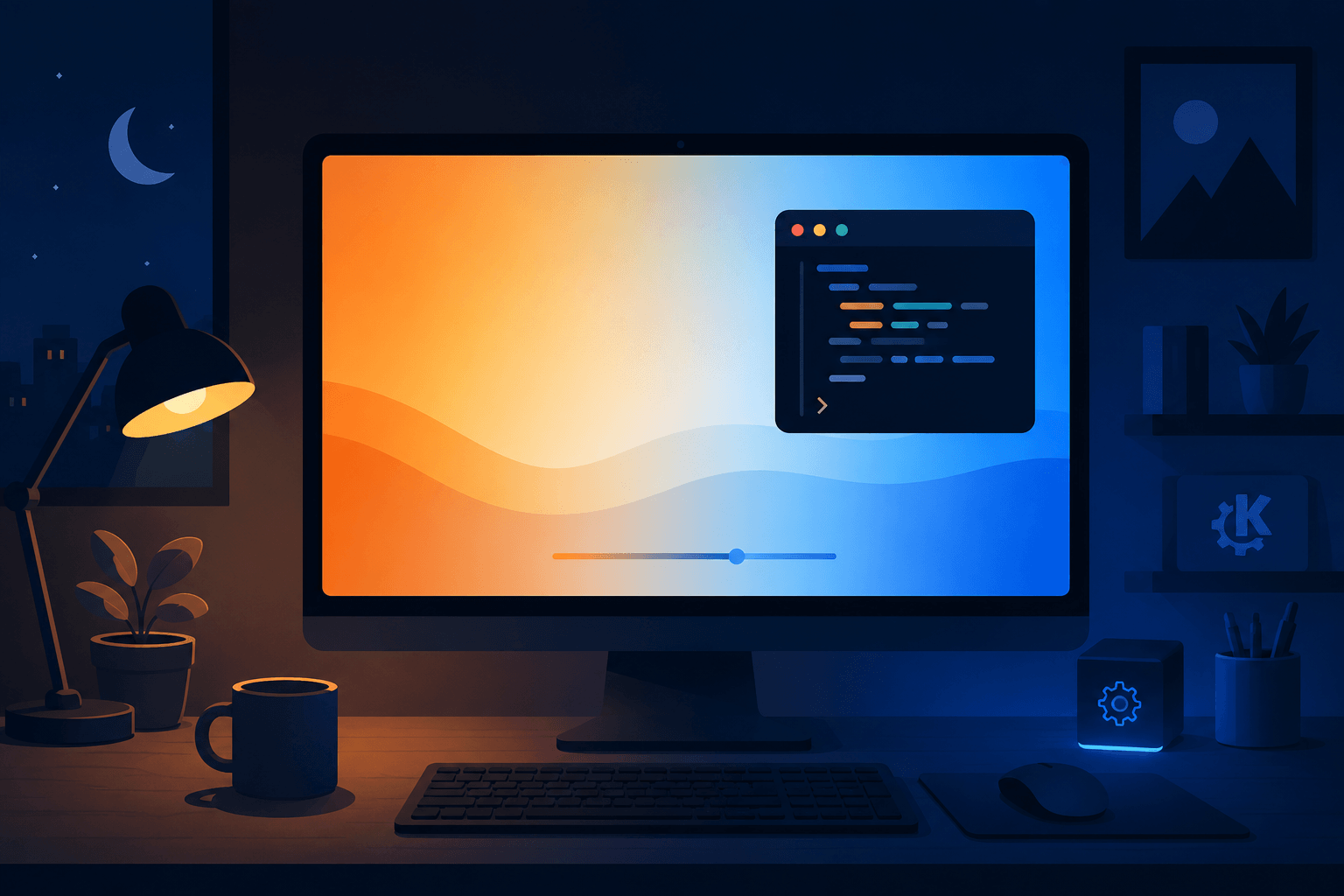 How to Change KDE Plasma Night Light Color Temperature from the Command Line