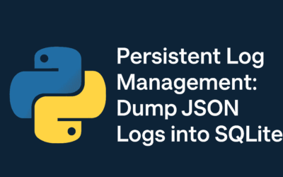 Persistent Log Management: Dump JSON Logs into SQLite