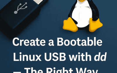 Writing ISO to USB in Linux Using dd (with Caution!)