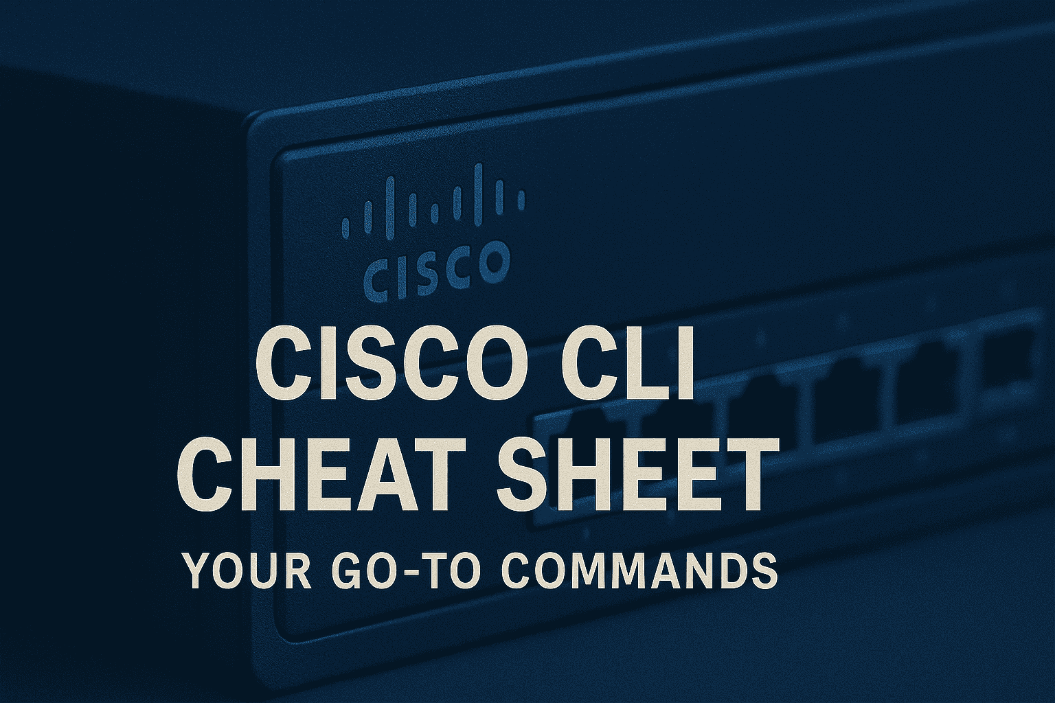 Cisco Cheatsheet