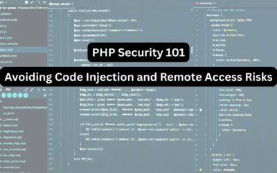 PHP Security 101: Avoiding Code Injection and Remote Access Risks