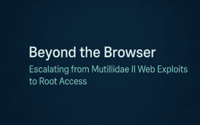 Beyond the Browser: Escalating from Mutillidae II Web Exploits to Root Access