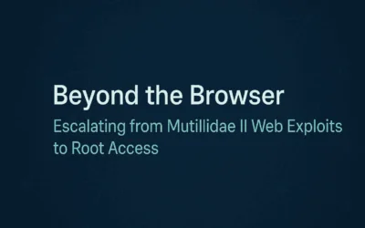 Beyond the Browser: Escalating from Mutillidae II Web Exploits to Root Access