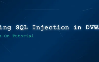 Testing SQL Injection in DVWA: A Hands-On Tutorial