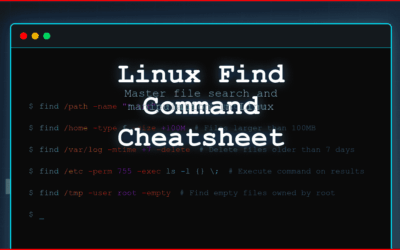 Level Up Your Linux Skills: Find Command Reference