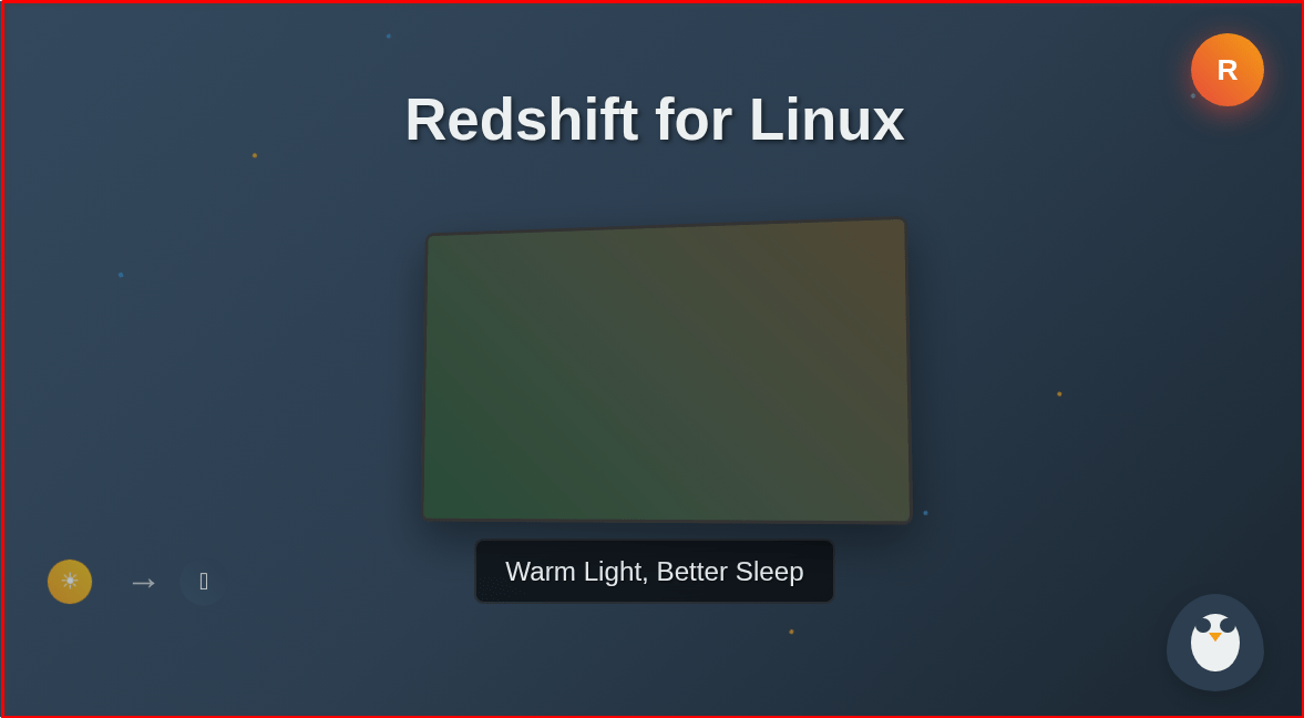 redshift for xfce4
